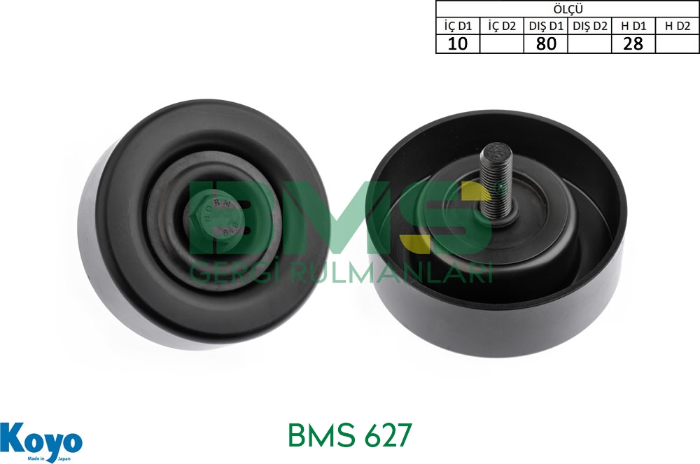 BMS 627 Kia SPORTAGE-SORENTO-CARNIVAL 09> / 252872F000 Gergi Rulmanı 10x80x28