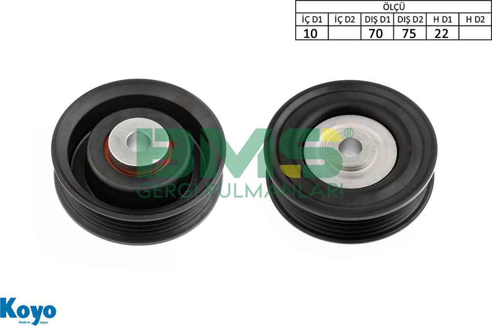 BMS 631 Opel 4709356 / Gergi Rulmanı 4709356 BMS 631 General Motors 93194251 / Gergi Bilyası 10x70/75x22