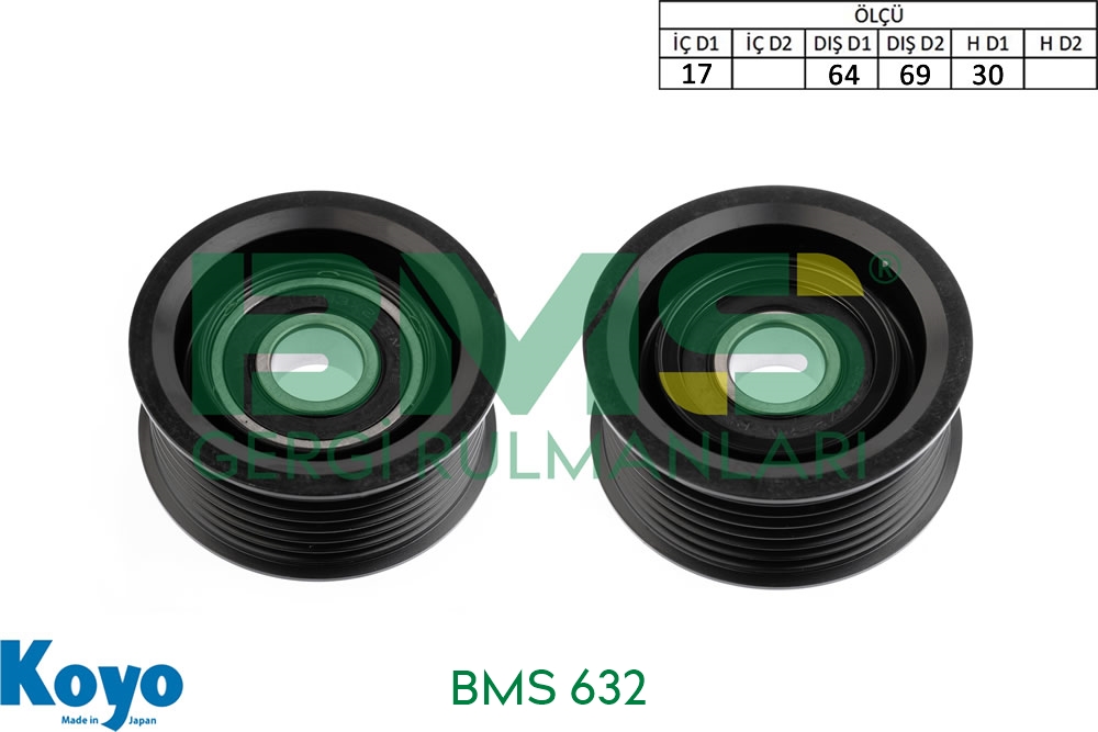 BMS 632 Mercedes-Benz G65-S600-S63-S65-CL600-CL63-C65-600-65 Gergi Bilyası