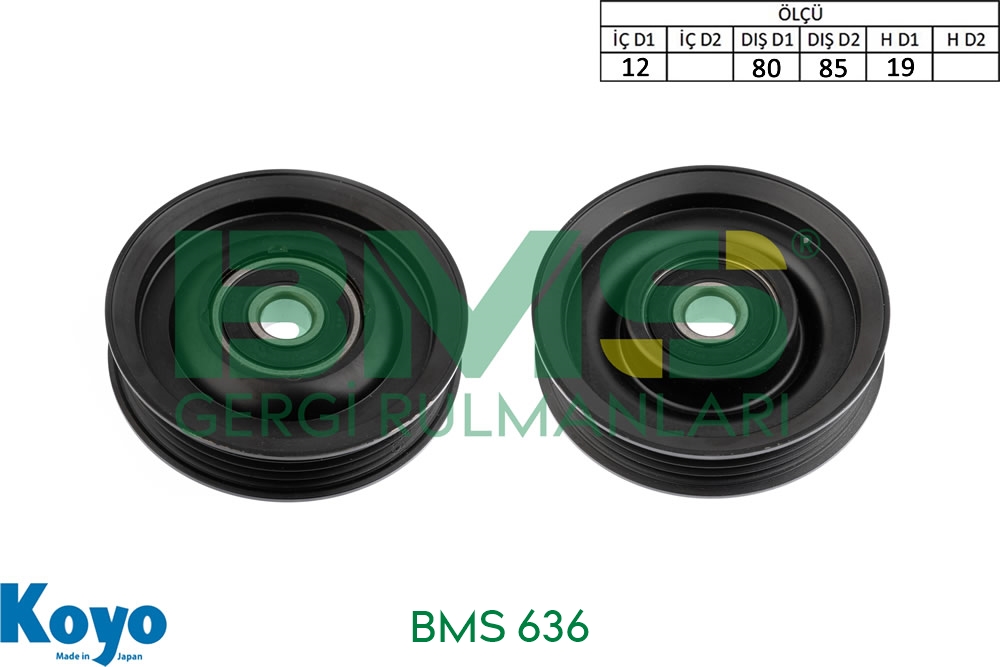 BMS 636 Nissan CABSTAR-NP300-NT400-PATHFINDER / 11925VC80A Gergi Bilyası – 12×80/85×19