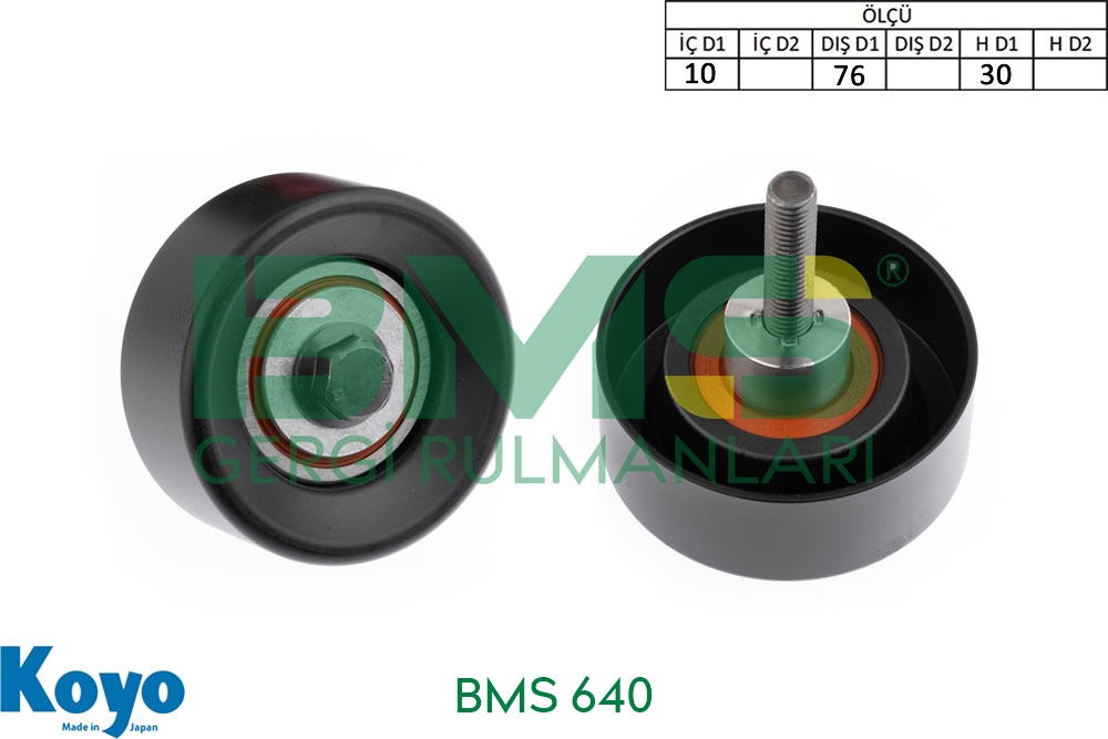 BMS 640 Ford CMAX-FIESTA-FOCUS-GALAXY-MONDEO-SMAX Gergi Bilyası – 10x76x30