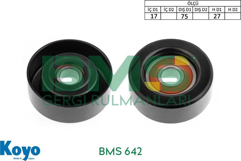 BMS 642 Seat Arosa – Skoda fabia I – VW Lupo I Gergi Rulmanı / 047 145 276 A / 17x75x27