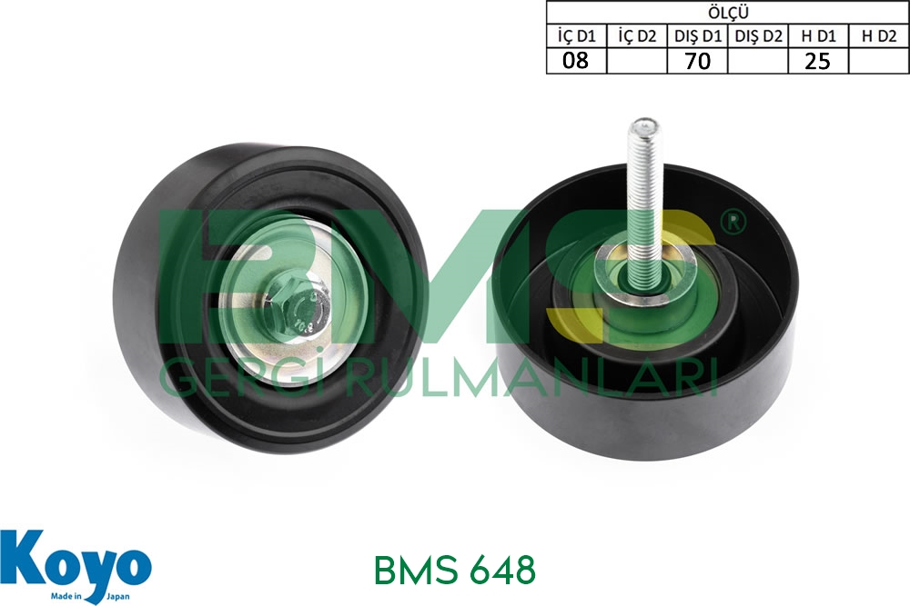 BMS 648 Mazda 3-6-CX7-MPV-MX5 / LFH115940 Gergi Bilyası – 08x70x25